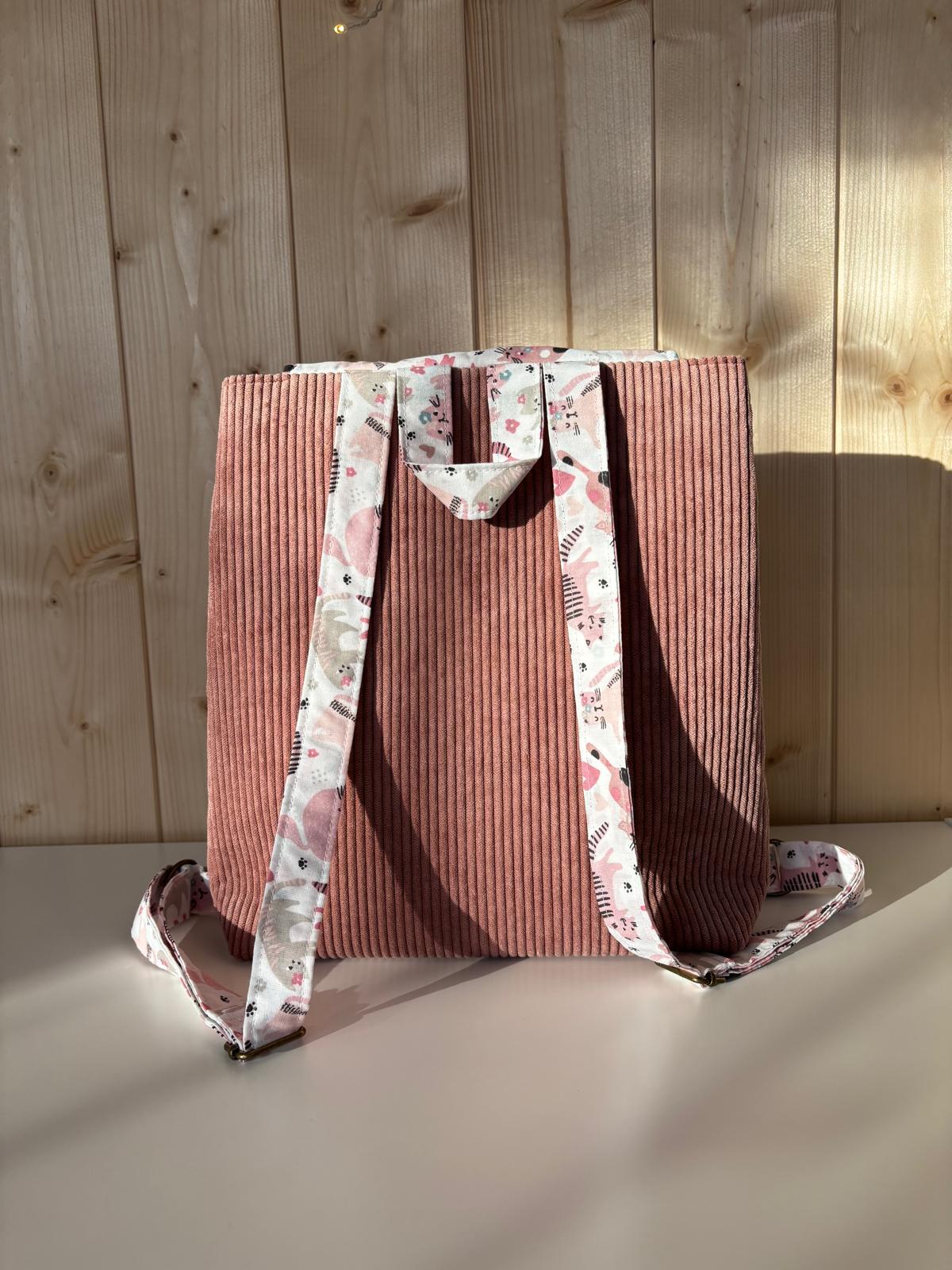 Sac à dos personnalisable pour enfants " Petit Chat "  Accessoire enfant - De Rêve en Fil By Lalie