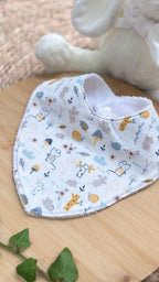 Bavoir bébé personnalisable en éponge bambou - Motif Souris - En Stock De Rêve en Fil By Lalie