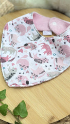 Bavoir bébé personnalisable en éponge bambou - Motif Chat - En Stock De Rêve en Fil By Lalie