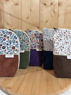 Trousse pot velours côtelé Marron Eléonie - En Stock De Rêve en Fil By Lalie