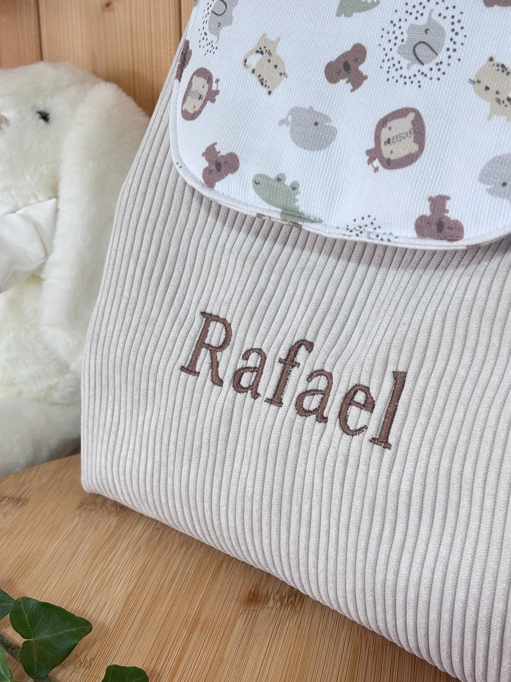 Sac à dos personnalisable BB animaux De Rêve en Fil By Lalie