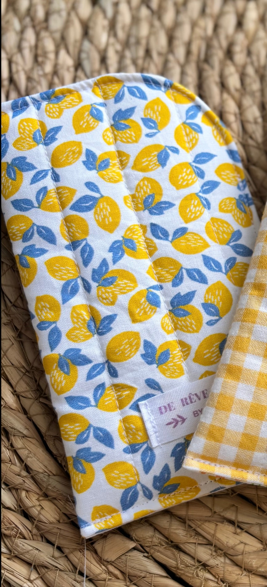 Étui à lunettes molletonné - Collection jaune De Rêve en Fil By Lalie
