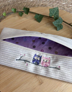 Trousse à Crayons Hiboux Beige De Rêve en Fil By Lalie