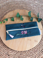 Trousse à Crayons Hiboux Verte De Rêve en Fil By Lalie