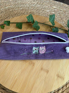 Trousse à Crayons Hiboux Violette De Rêve en Fil By Lalie