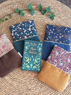 Pochette à livre Bi-ton Bleu Denim De Rêve en Fil By Lalie