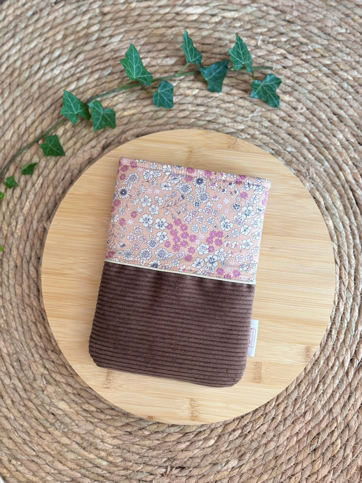 Pochette à livre Bi-ton Marron De Rêve en Fil By Lalie