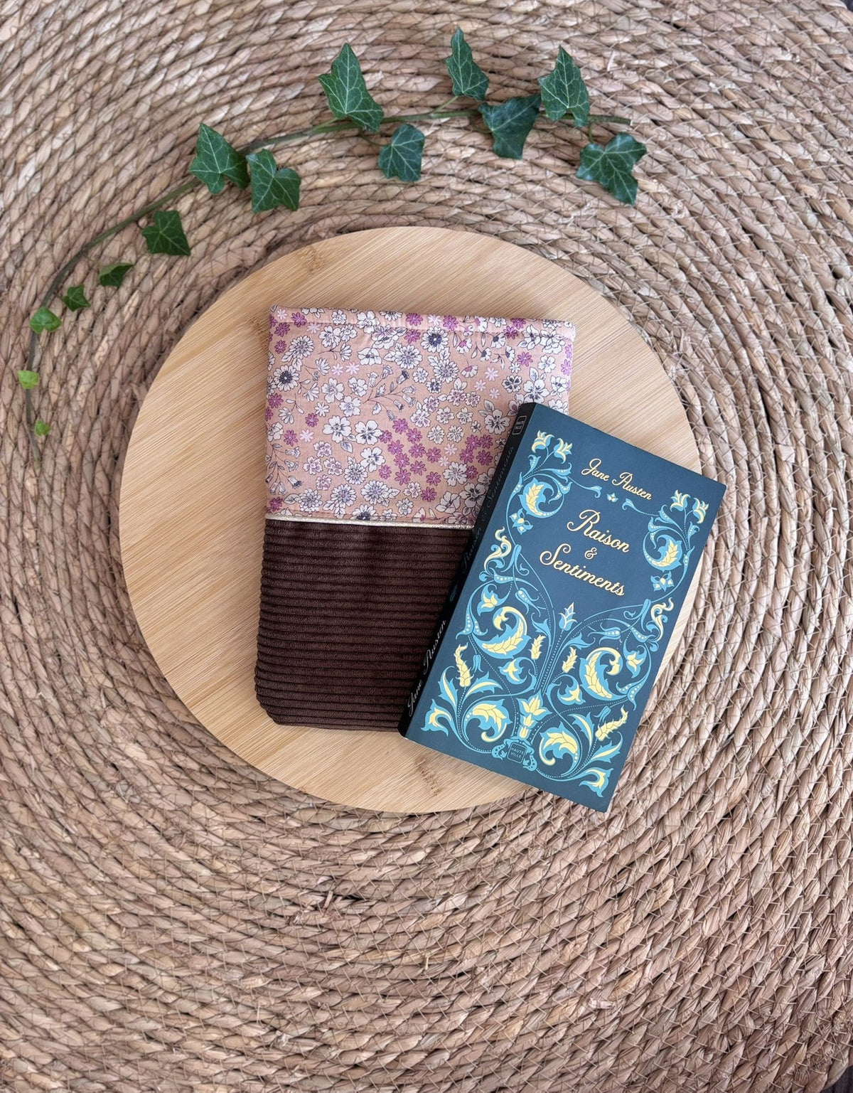 Pochette à livre Bi-ton Marron De Rêve en Fil By Lalie