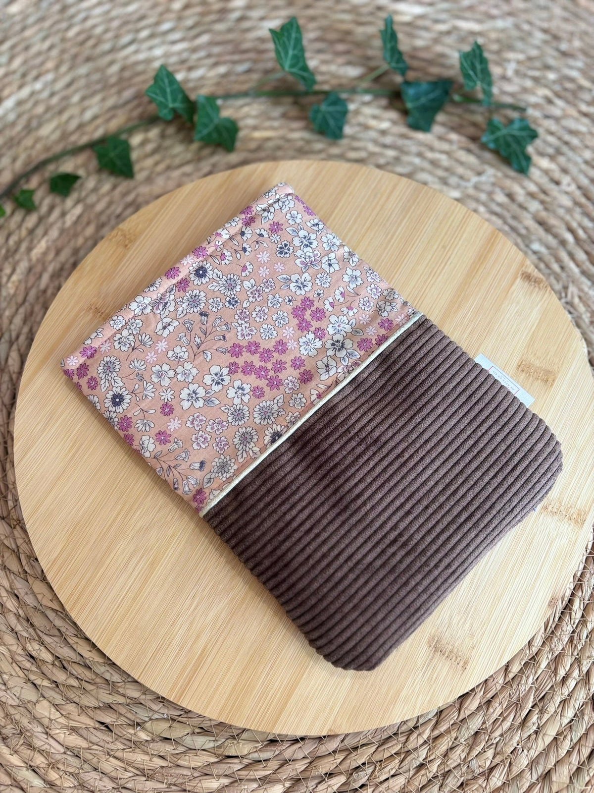 Pochette à livre Bi-ton Marron De Rêve en Fil By Lalie