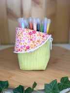 Trousse pot velours côtelé Anis De Rêve en Fil By Lalie