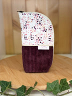 Trousse pot velours côtelé Prune - Plusieurs coloris De Rêve en Fil By Lalie