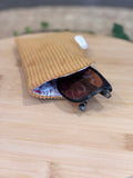 Étui à lunettes Velours côtelé ocre - Plusieurs coloris De Rêve en Fil By Lalie