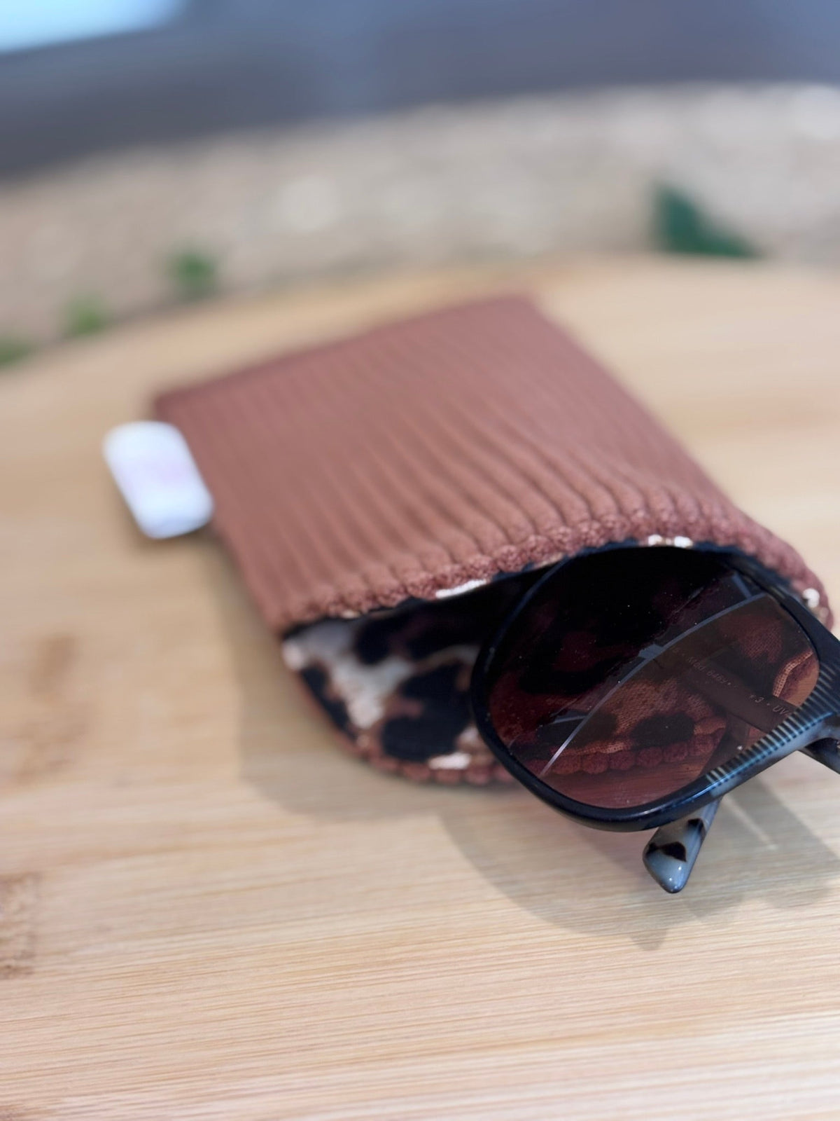 Étui à lunettes Velours côtelé camel - Plusieurs coloris De Rêve en Fil By Lalie