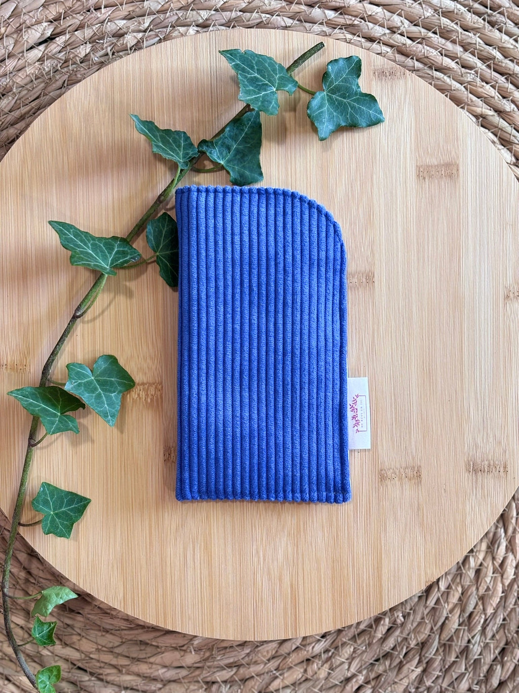Étui à lunettes Velours côtelé bleu roi - Plusieurs coloris De Rêve en Fil By Lalie