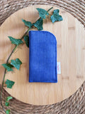 Étui à lunettes Velours côtelé bleu roi - Plusieurs coloris De Rêve en Fil By Lalie