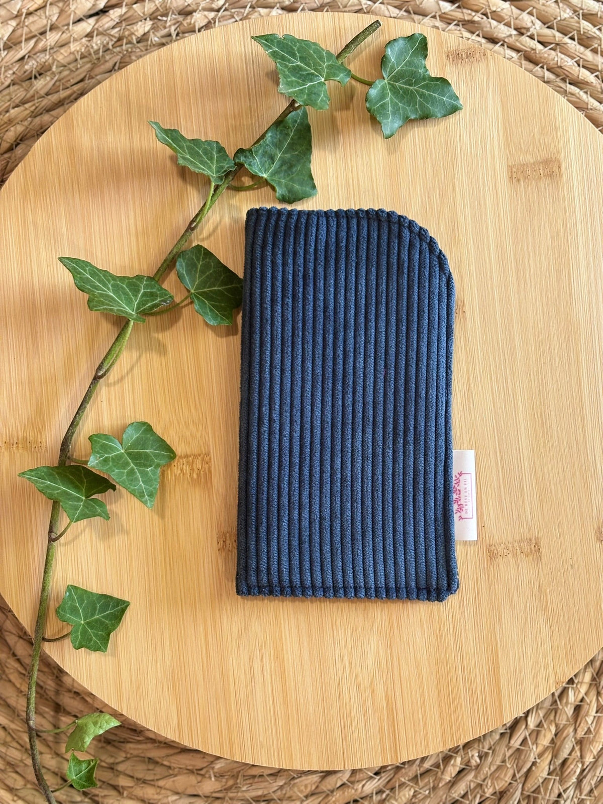 Étui à lunettes Velours côtelé bleu denim - Plusieurs coloris De Rêve en Fil By Lalie