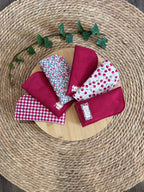 Étui à lunettes molletonné - Collection rouge De Rêve en Fil By Lalie
