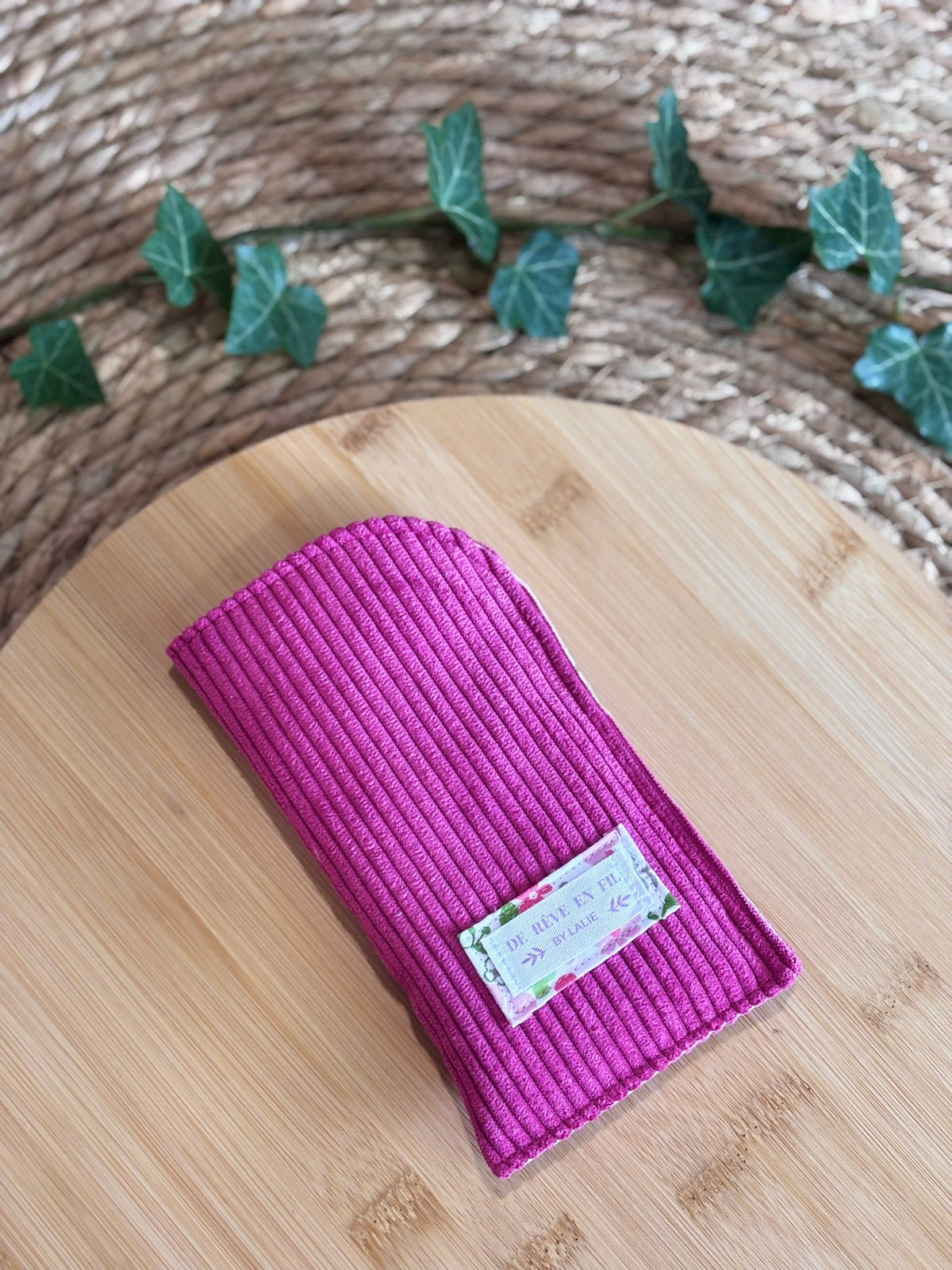 Étui à lunettes molletonné - Collection Rose De Rêve en Fil By Lalie