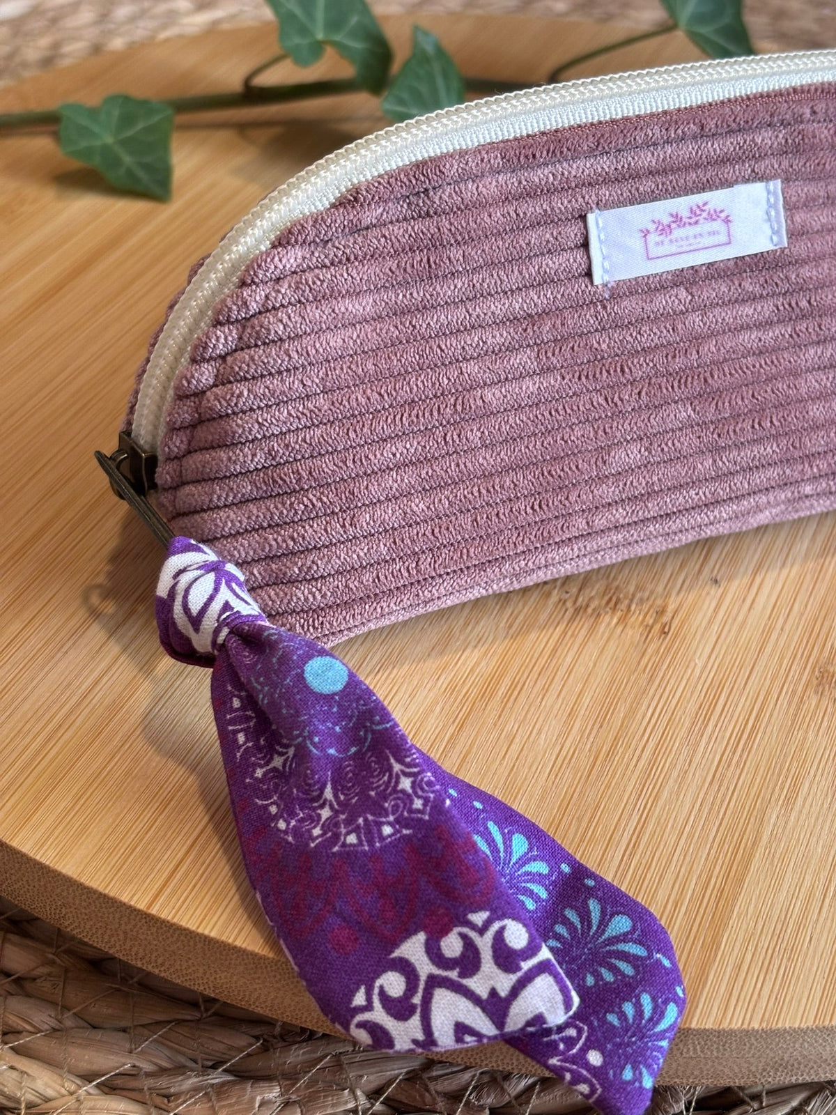 Mini trousse à maquillage Rose De Rêve en Fil By Lalie