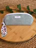 Mini Trousse à maquillage Sauge Fleurs De Rêve en Fil By Lalie