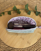 Mini Trousse à maquillage Sauge et viollette De Rêve en Fil By Lalie
