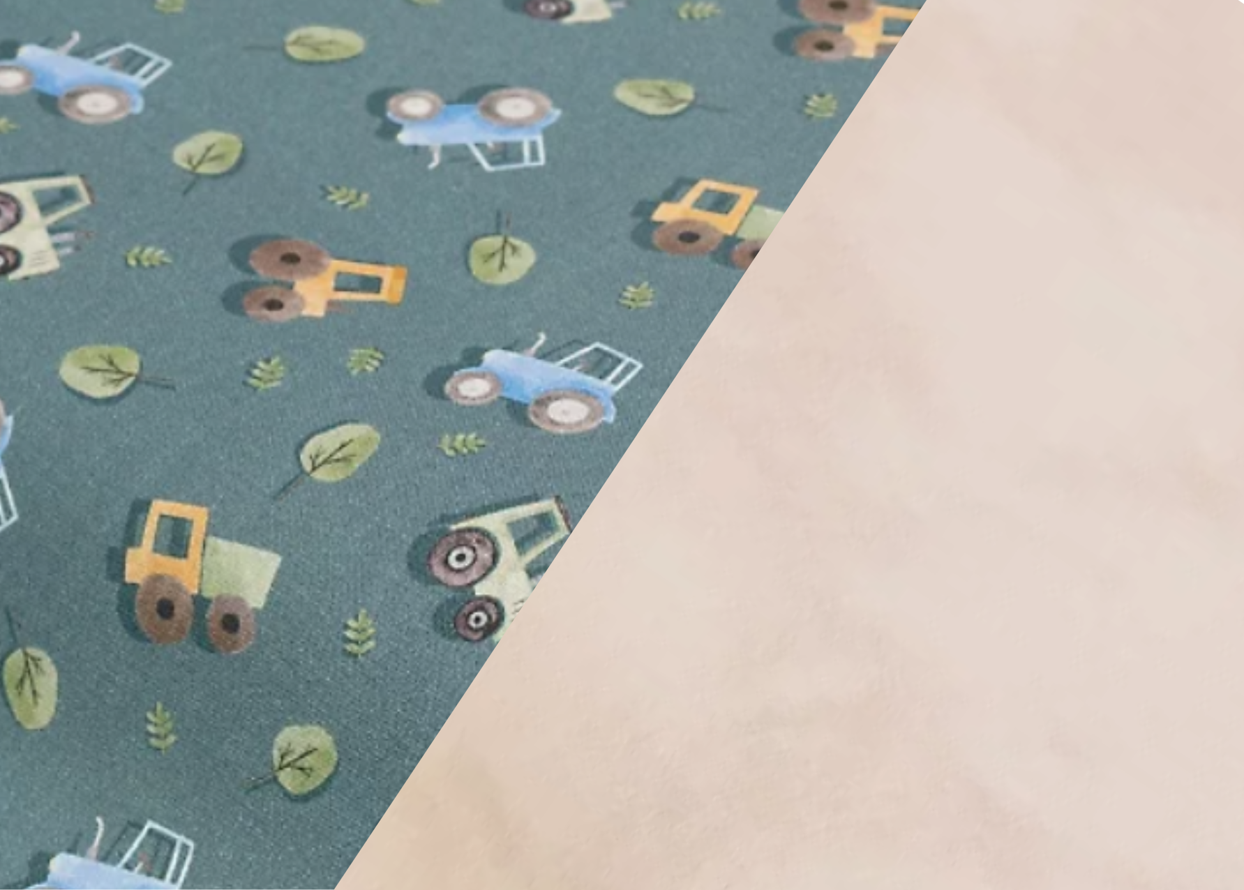 Protège carnet de santé personnalisable "Petit tracteur" - De Rêve en Fil By Lalie