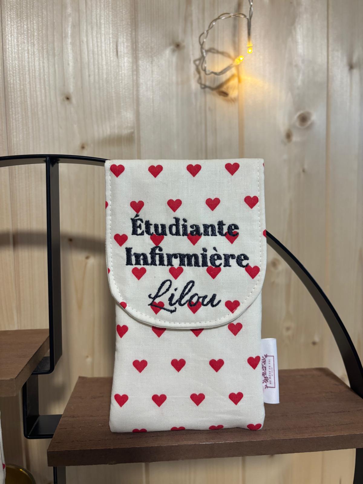 Pochette Infirmière "Ptit Coeur" - De Rêve en Fil By Lalie
