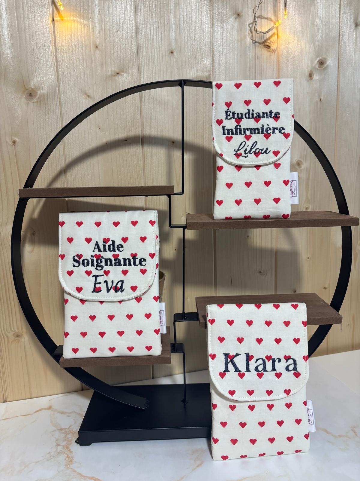 Pochette Infirmière "Ptit Coeur" - De Rêve en Fil By Lalie