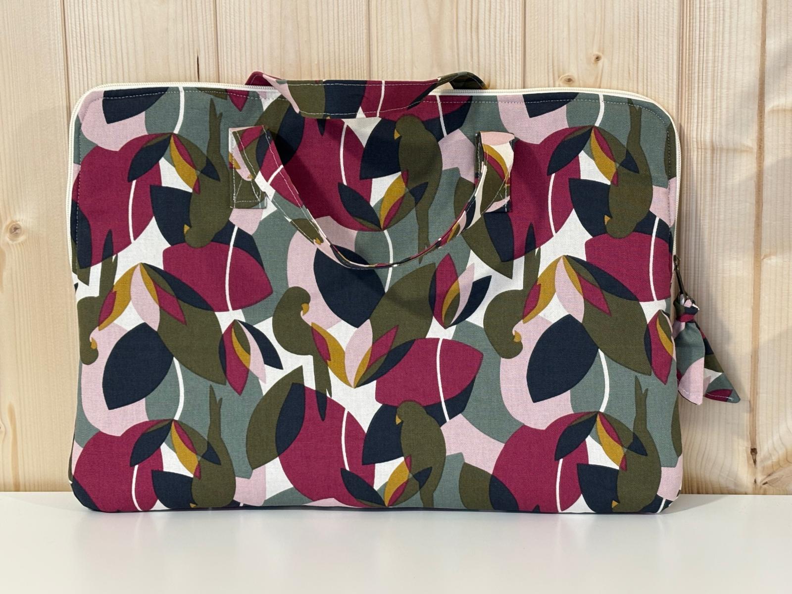 Pochette ordinateur "Feuillage" - De Rêve en Fil By Lalie