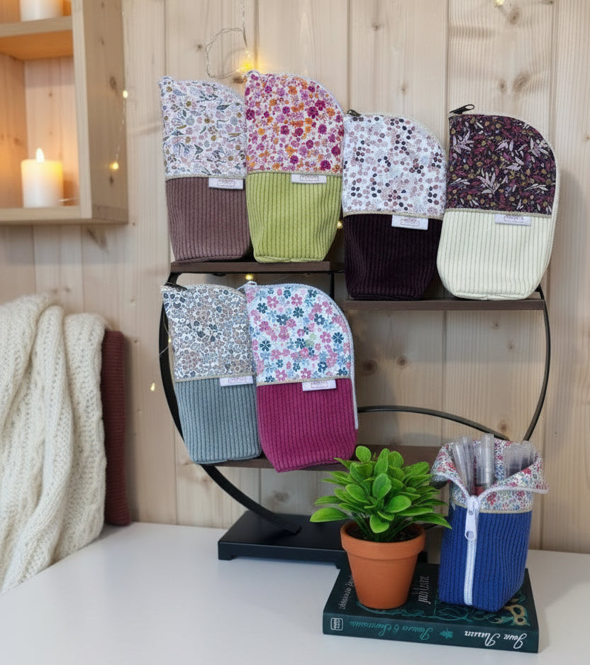 CREER votre trousse pot en velours côtelé De Rêve en Fil By Lalie