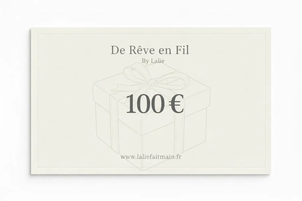 Carte cadeau 100 €- De Rêve en Fil By Lalie