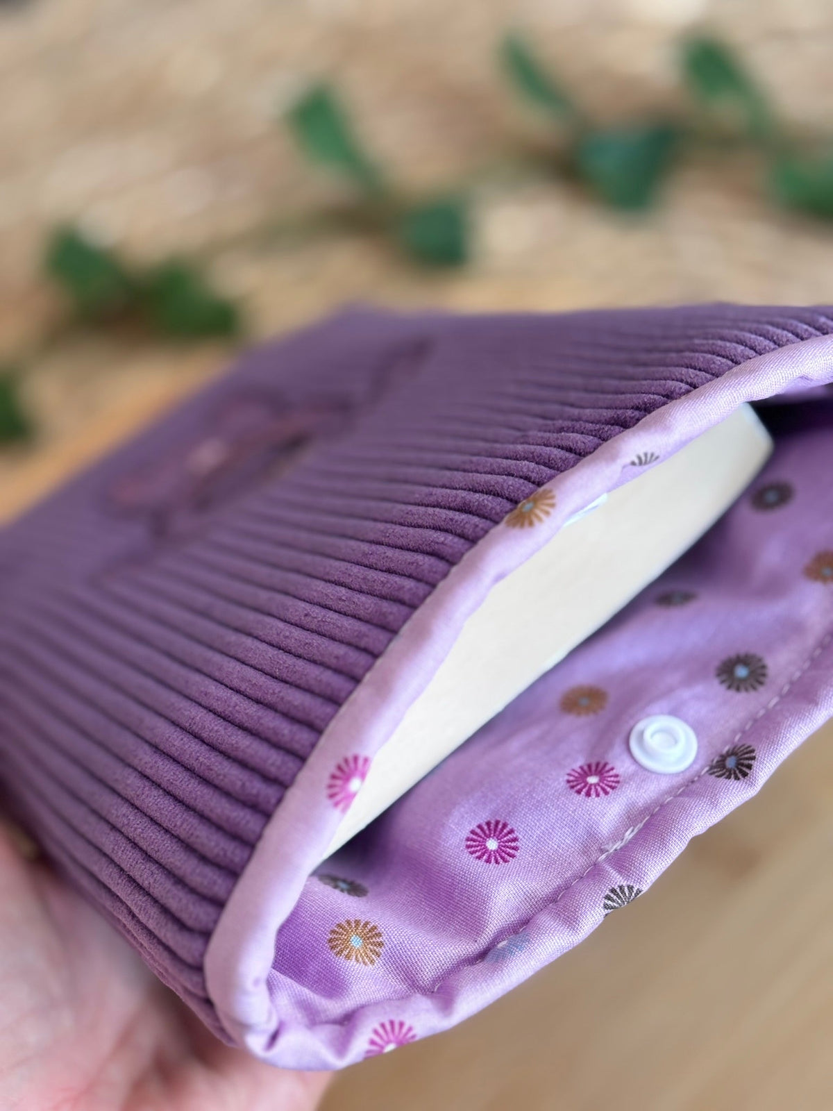 Pochette à livre Chien violette De Rêve en Fil By Lalie