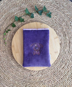 Pochette à livre Chien violette De Rêve en Fil By Lalie