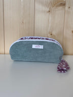 Mini Pochette à maquillage en velours côtelé – Fabrication artisanale - De Rêve en Fil By Lalie