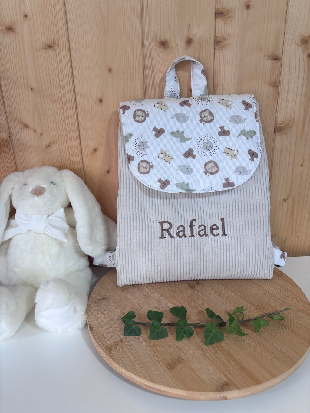 Sac à dos personnalisable BB animaux De Rêve en Fil By Lalie