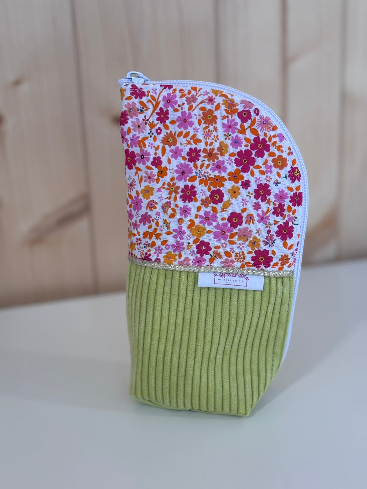 CREER votre trousse pot en velours côtelé De Rêve en Fil By Lalie