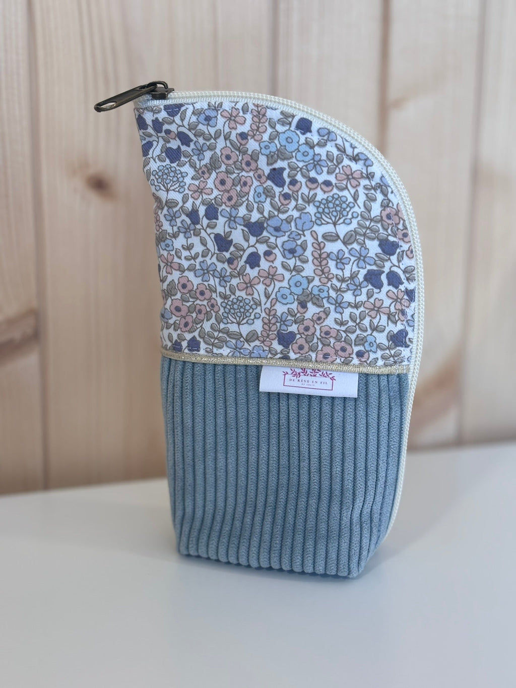 CREER votre trousse pot en velours côtelé De Rêve en Fil By Lalie