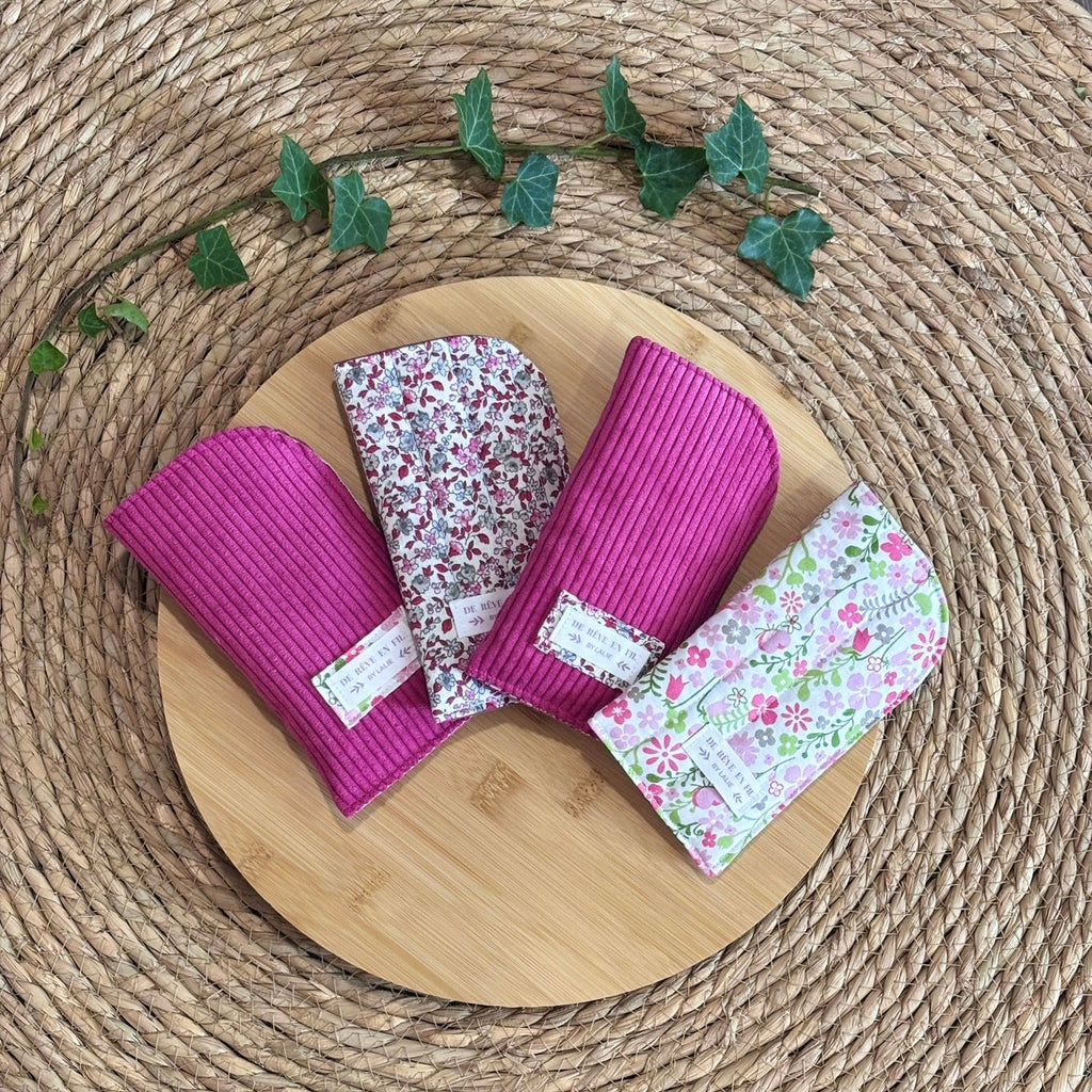 Étui à lunettes molletonné - Collection Rose De Rêve en Fil By Lalie